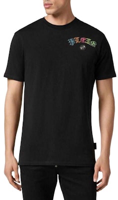 PHILIPP PLEIN 黑色水晶刺繡圓領短袖T恤 SADC-MTK6815-PJY002N-02 Shop PHILIPP PLEIN 黑色水晶刺繡圓領短袖T恤 SADC-MTK6815-PJY002N-02
