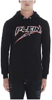 Order PHILIPP PLEIN 黑色連帽衫印有Logo與抽繩設計 MJB1608-PJO002N-02