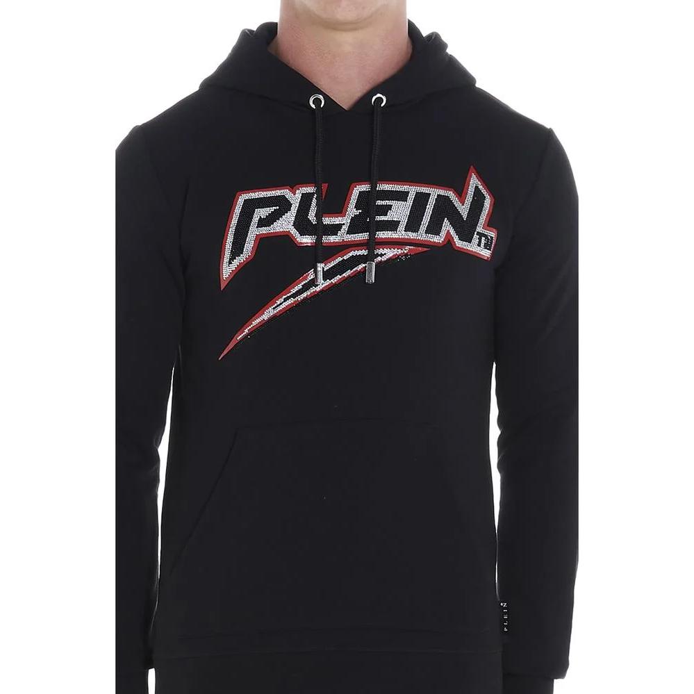 Purchase PHILIPP PLEIN 黑色連帽衫印有Logo與抽繩設計 MJB1608-PJO002N-02