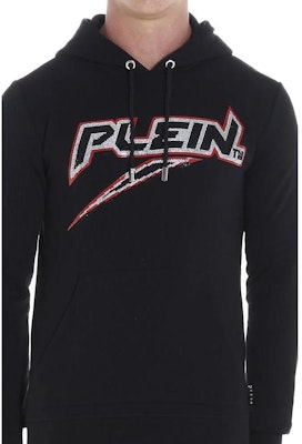 PHILIPP PLEIN 黑色連帽衫印有Logo與抽繩設計 MJB1608-PJO002N-02 Purchase PHILIPP PLEIN 黑色連帽衫印有Logo與抽繩設計 MJB1608-PJO002N-02