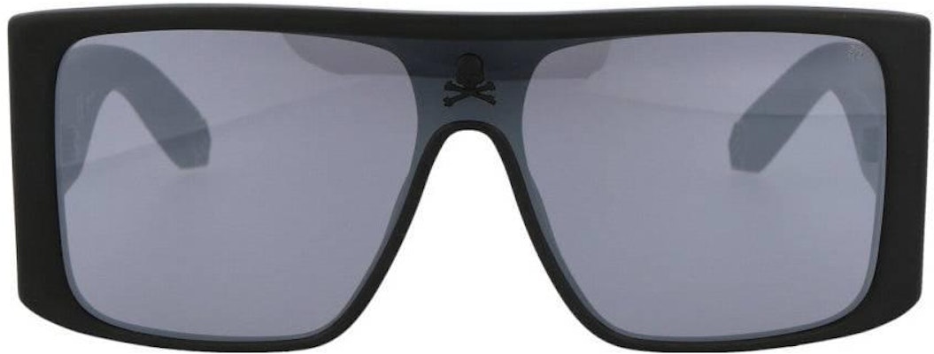 PHILIPP PLEIN 黑色不規則框時尚太陽眼鏡. SPP014M703X Lookbook PHILIPP PLEIN 黑色不規則框時尚太陽眼鏡. SPP014M703X