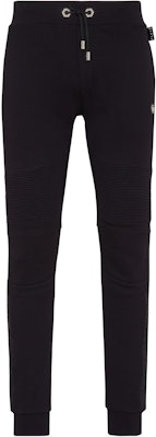 フィリッププレイン ブラック ジョギングパンツ スリムフィット カジュアルパンツ P20C-MJT1623-PJO002N-02 Order フィリッププレイン ブラック ジョギングパンツ スリムフィット カジュアルパンツ P20C-MJT1623-PJO002N-02