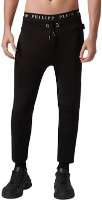 フィリッププレイン ブラック ジョギングパンツ スリムフィット カジュアルパンツ P20C-MJT1623-PJO002N-02 Lookbook フィリッププレイン ブラック ジョギングパンツ スリムフィット カジュアルパンツ P20C-MJT1623-PJO002N-02