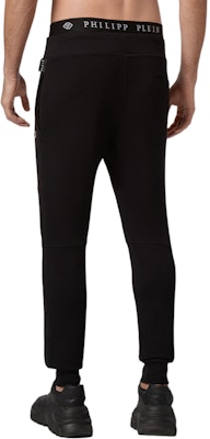 フィリッププレイン ブラック ジョギングパンツ スリムフィット カジュアルパンツ P20C-MJT1623-PJO002N-02 Shop フィリッププレイン ブラック ジョギングパンツ スリムフィット カジュアルパンツ P20C-MJT1623-PJO002N-02