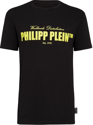 PHILIPP PLEIN 黑色標誌印花短袖T恤 MTK4267-PJY002N-0209 Buy PHILIPP PLEIN 黑色標誌印花短袖T恤 MTK4267-PJY002N-0209