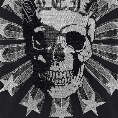Philipp Plein 黑色水晶骷髏短袖T恤 FABC-MTK5638-PJY002N-02 Details for Philipp Plein 黑色水晶骷髏短袖T恤 FABC-MTK5638-PJY002N-02