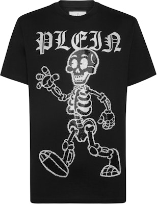PHILIPP PLEIN 黑色骷髏標誌印花短袖圓領T恤 PADC-MTK7262-PJY002N-02 Buy PHILIPP PLEIN 黑色骷髏標誌印花短袖圓領T恤 PADC-MTK7262-PJY002N-02
