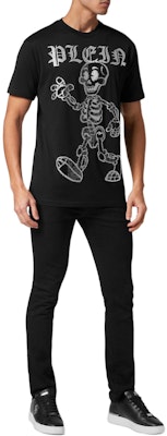PHILIPP PLEIN 黑色骷髏標誌印花短袖圓領T恤 PADC-MTK7262-PJY002N-02 Lookbook PHILIPP PLEIN 黑色骷髏標誌印花短袖圓領T恤 PADC-MTK7262-PJY002N-02