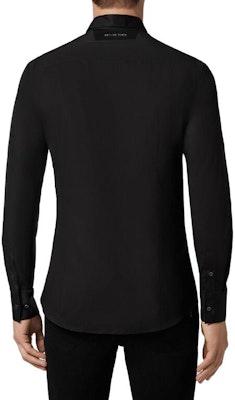 필립 플레인 블랙 스컬 자수 긴팔 버튼업 셔츠 A19C-MRP1078-PTE012N-02 Shop 필립 플레인 블랙 스컬 자수 긴팔 버튼업 셔츠 A19C-MRP1078-PTE012N-02