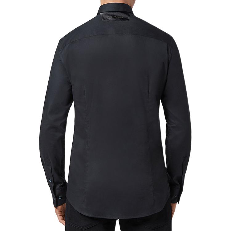 Purchase PHILIPP PLEIN 黑色純色長袖襯衫 A18C-MRP0590-PTE012N-0202
