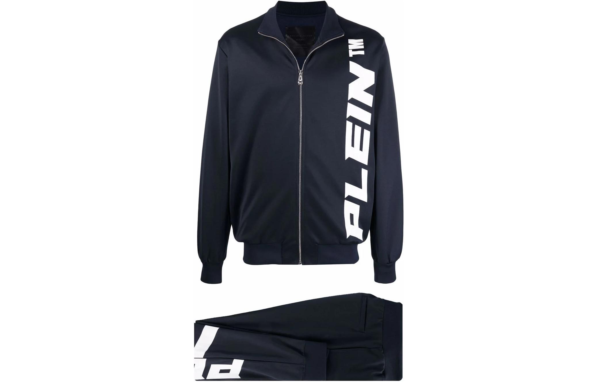 PHILIPP PLEIN  Casual Tracksuit with Zip Collar and Logo Design. PAAC-MJJ0319-PJO002N-02
