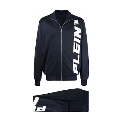 PHILIPP PLEIN Casual Tracksuit with Zip Collar and Logo Design. PAAC-MJJ0319-PJO002N-02