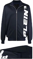Order PHILIPP PLEIN 休閒運動套裝,拉鍊領設計與標誌圖案。 PAAC-MJJ0319-PJO002N-02