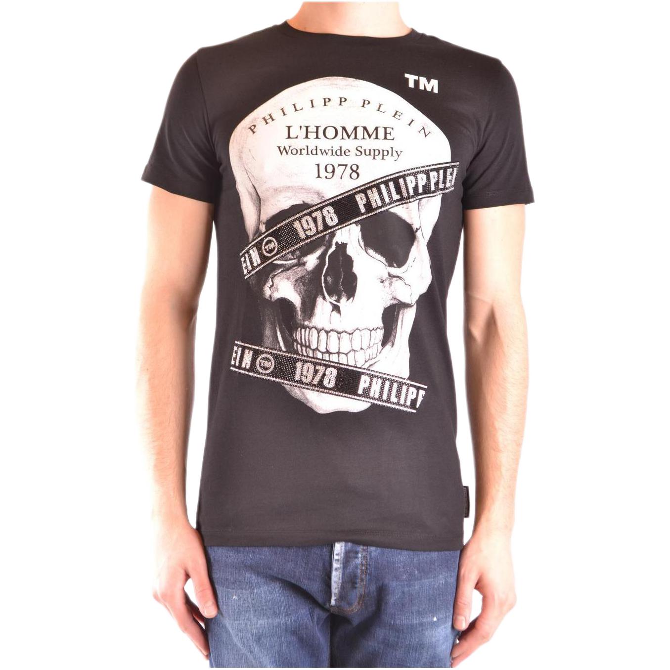 Philipp Plein  Crewneck Slim Fit Skull Graphic T-Shirt. MTK3033-PJY002N-02