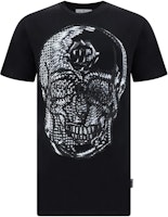 PHILIPP PLEIN Geometric Pattern Crew Neck Slim Fit Black T-Shirt AACC-MTK6594-PJY002N-02 PHILIPP PLEIN Geometric Pattern Crew Neck Slim Fit Black T-Shirt AACC-MTK6594-PJY002N-02