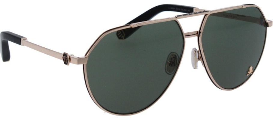 Philipp Plein 金色骷髏飛行員太陽眼鏡,義大利製造 適合駕駛與戶外活動。 SPP007M0302 Details for Philipp Plein 金色骷髏飛行員太陽眼鏡,義大利製造 適合駕駛與戶外活動。 SPP007M0302