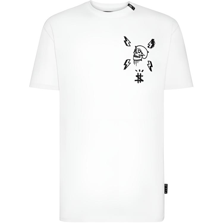 Philipp Plein  Graphic Crewneck Short Sleeve T-Shirt MTK5253-PJY002N-01