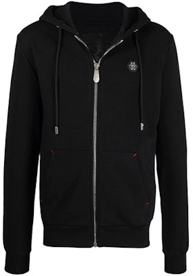 PHILIPP PLEIN 六邊形標誌拉鍊連帽外套 黑色 MJB2156PJO002N02 Order PHILIPP PLEIN 六邊形標誌拉鍊連帽外套 黑色 MJB2156PJO002N02