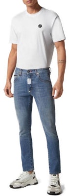 PHILIPP PLEIN Vaqueros Ajustados Slim Straight Azul de Tiro Bajo MDT3551PDE004N07BS Lookbook PHILIPP PLEIN Vaqueros Ajustados Slim Straight Azul de Tiro Bajo MDT3551PDE004N07BS