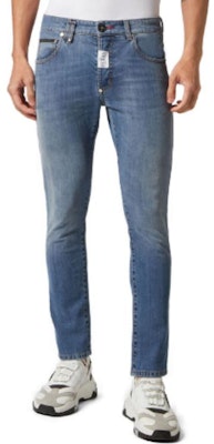 PHILIPP PLEIN Vaqueros Ajustados Slim Straight Azul de Tiro Bajo MDT3551PDE004N07BS Shop PHILIPP PLEIN Vaqueros Ajustados Slim Straight Azul de Tiro Bajo MDT3551PDE004N07BS