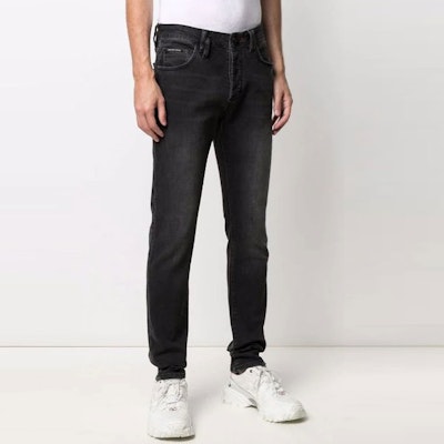 PHILIPP PLEIN 中腰修身牛仔褲附標誌貼片 FAACMDT2551-PDE004N-02 Purchase PHILIPP PLEIN 中腰修身牛仔褲附標誌貼片 FAACMDT2551-PDE004N-02