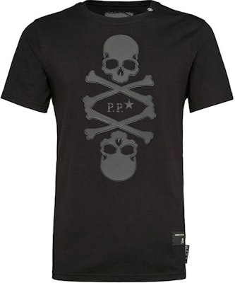 PHILIPP PLEIN 骷髏印花黑色圓領T恤 P18C-MTK1912-PJY002N-0202 Buy PHILIPP PLEIN 骷髏印花黑色圓領T恤 P18C-MTK1912-PJY002N-0202