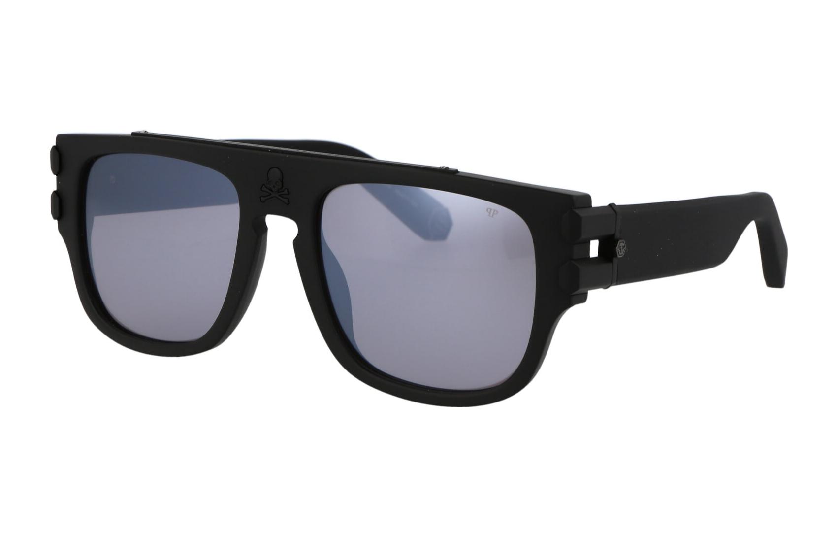 Order PHILIPP PLEIN 方形太陽眼鏡 黑色 - 時尚獨特 SPP011W703M