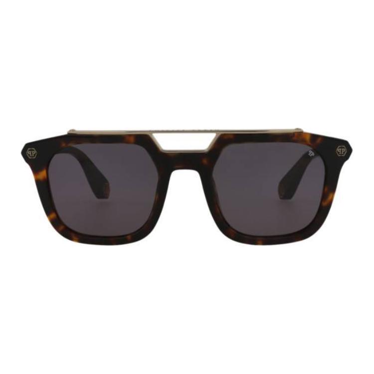 Lookbook Philipp Plein 鈦金矩形太陽眼鏡 龜甲框 SPP001M510722