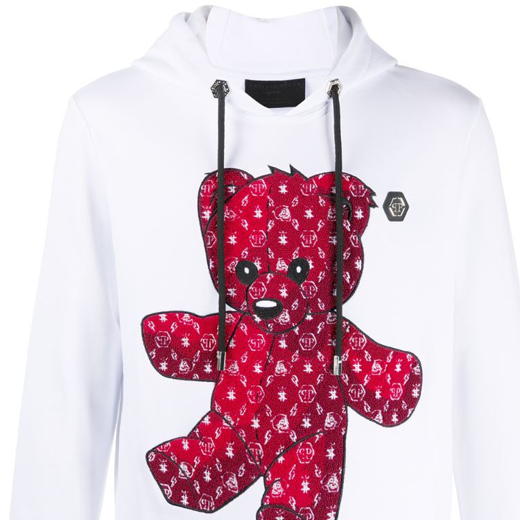 Sizing PHILIPP PLEIN 白熊印花連帽衫休閒衛衣 F20C-MJB2068-PJO002N-05