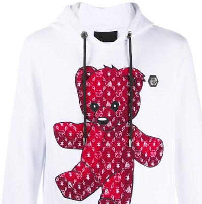 PHILIPP PLEIN 白熊印花連帽衫休閒衛衣 F20C-MJB2068-PJO002N-05 Sizing PHILIPP PLEIN 白熊印花連帽衫休閒衛衣 F20C-MJB2068-PJO002N-05