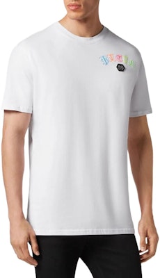 PHILIPP PLEIN 白色圓領字母印花T恤 SADC-MTK6815-PJY002N-01 Lookbook PHILIPP PLEIN 白色圓領字母印花T恤 SADC-MTK6815-PJY002N-01