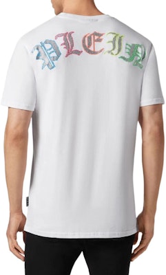 PHILIPP PLEIN 白色圓領字母印花T恤 SADC-MTK6815-PJY002N-01 Shop PHILIPP PLEIN 白色圓領字母印花T恤 SADC-MTK6815-PJY002N-01