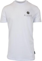 PHILIPP PLEIN White Plain Logo Printed Casual Short Sleeve T-Shirt PAAC-MTK5119-PJY002N-01 PHILIPP PLEIN White Plain Logo Printed Casual Short Sleeve T-Shirt PAAC-MTK5119-PJY002N-01