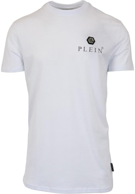 フィリッププレイン 白 ロゴプリント カジュアル 半袖 Tシャツ PAAC-MTK5119-PJY002N-01 Buy フィリッププレイン 白 ロゴプリント カジュアル 半袖 Tシャツ PAAC-MTK5119-PJY002N-01