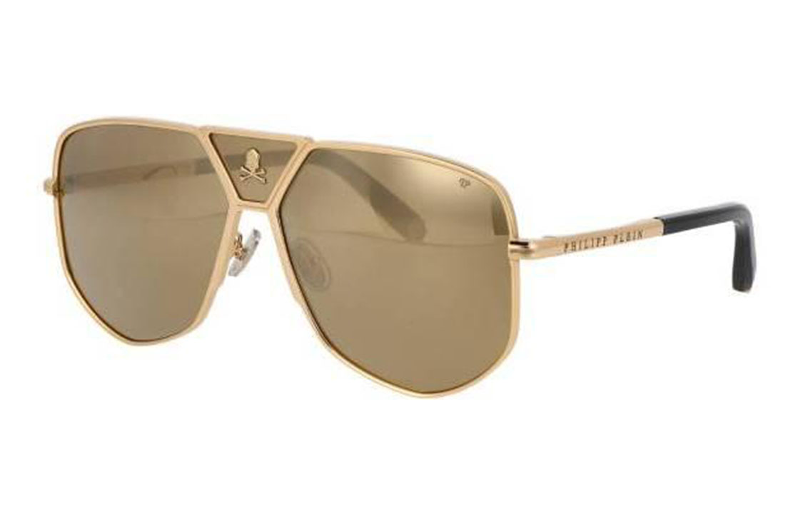 Order PHILIPP PLEIN 飛行員金色金屬框太陽眼鏡. SPP009V400G