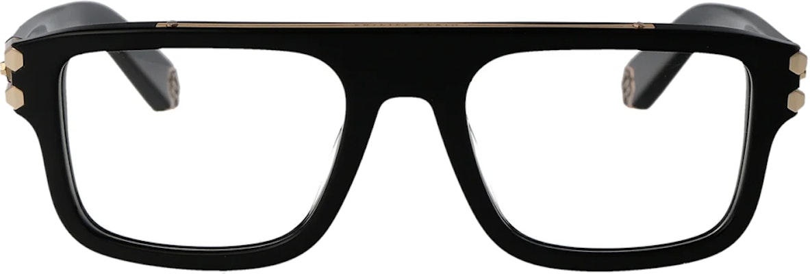 PHILIPP PLEIN 男士黑色方形醋酸光學眼鏡附品牌標誌裝飾 VPP021V0700 Lookbook PHILIPP PLEIN 男士黑色方形醋酸光學眼鏡附品牌標誌裝飾 VPP021V0700