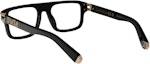 Purchase PHILIPP PLEIN 男士黑色方形醋酸光學眼鏡附品牌標誌裝飾 VPP021V0700