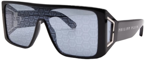 PHILIPP PLEIN Black Aviator Style Sunglasses Unisex Fashion Minimalist Design SPP014W700L PHILIPP PLEIN Black Aviator Style Sunglasses Unisex Fashion Minimalist Design SPP014W700L