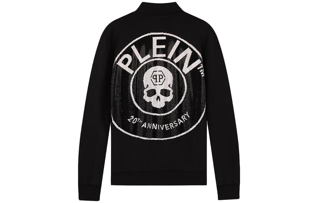 PHILIPP PLEIN Black Crystal Skull Embellished Jacket A19C-MJB1756-PTE003N-0260