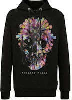 PHILIPP PLEIN Black Graphic Print Hoodie Unisex UJB0014-PJO002N-02 PHILIPP PLEIN Black Graphic Print Hoodie Unisex UJB0014-PJO002N-02