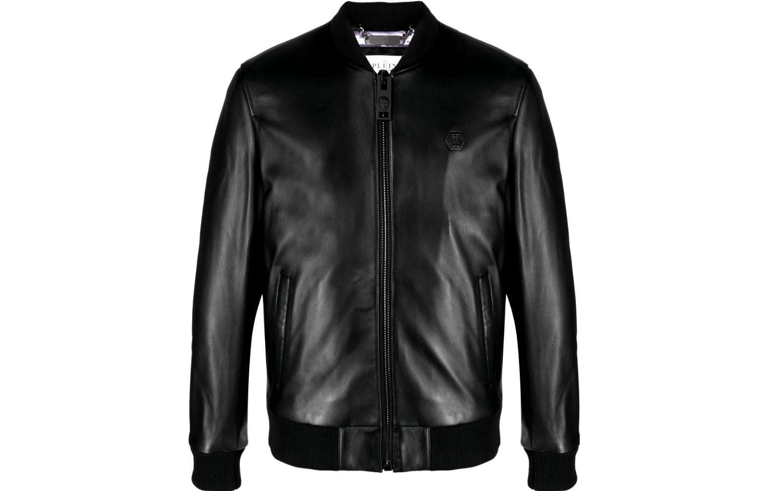 PHILIPP PLEIN Black Graphic Print Zipper Jacket AACC-MLB1691-PLE075N-02