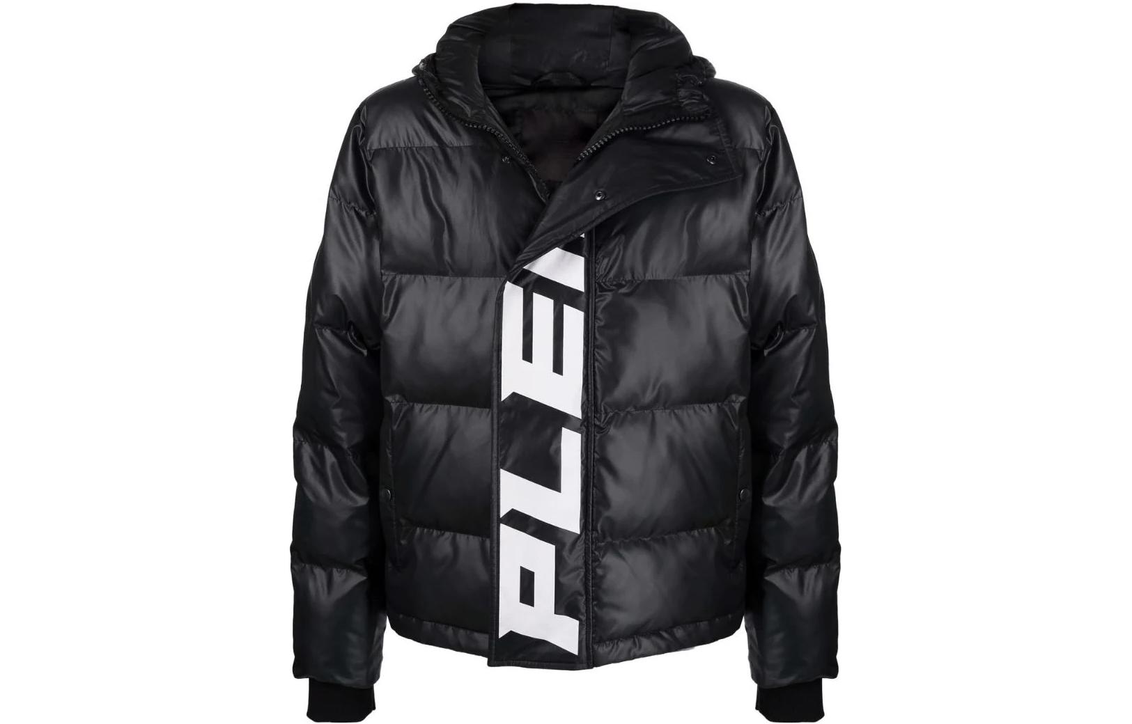 PHILIPP PLEIN Black Hoodie Zip Jacket with Letter Print Design FAACMRB1942PNY002N