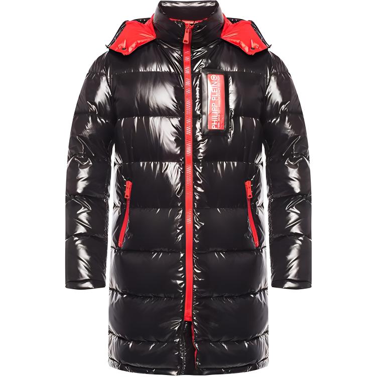 PHILIPP PLEIN Black Logo Long Sleeve Zip-Up Hoodie Jacket A19C-MRB1305-PNY002N-0213