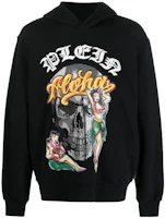 PHILIPP PLEIN Black Loose Fit Hoodie with Skull Print SACC-MJB2922-PJO002N-02 PHILIPP PLEIN Black Loose Fit Hoodie with Skull Print SACC-MJB2922-PJO002N-02