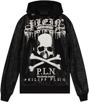 PHILIPP PLEIN Black Skull Rhinestone Hoodie Sweatshirt Casual Wear P19C-MJB1232-PJO002N-02 PHILIPP PLEIN Black Skull Rhinestone Hoodie Sweatshirt Casual Wear P19C-MJB1232-PJO002N-02