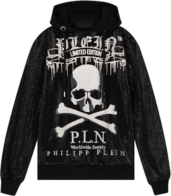 PHILIPP PLEIN 黑色骷髅水钻连帽衫休闲卫衣 P19C-MJB1232-PJO002N-02 Buy PHILIPP PLEIN 黑色骷髅水钻连帽衫休闲卫衣 P19C-MJB1232-PJO002N-02