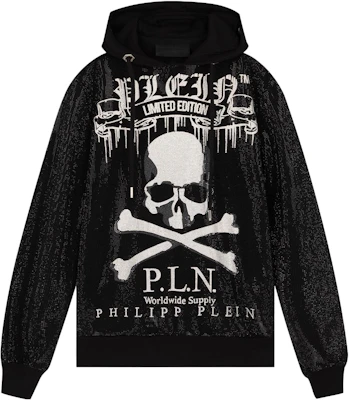 PHILIPP PLEIN 黑色骷髅水钻连帽衫休闲卫衣 P19C-MJB1232-PJO002N-02 Order PHILIPP PLEIN 黑色骷髅水钻连帽衫休闲卫衣 P19C-MJB1232-PJO002N-02