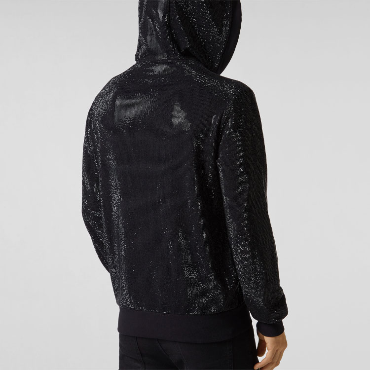 Details for PHILIPP PLEIN 黑色骷髅水钻连帽衫休闲卫衣 P19C-MJB1232-PJO002N-02