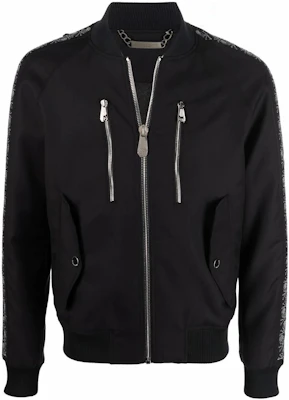PHILIPP PLEIN Black Skull Studded Casual Long Sleeve Jacket SABC-MRB1827-PTE003N-02 Buy PHILIPP PLEIN Black Skull Studded Casual Long Sleeve Jacket SABC-MRB1827-PTE003N-02