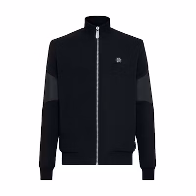 PHILIPP PLEIN Black Skull Zip-Up Long-Sleeve Jacket FABC-MJB2706-PJO002N-02